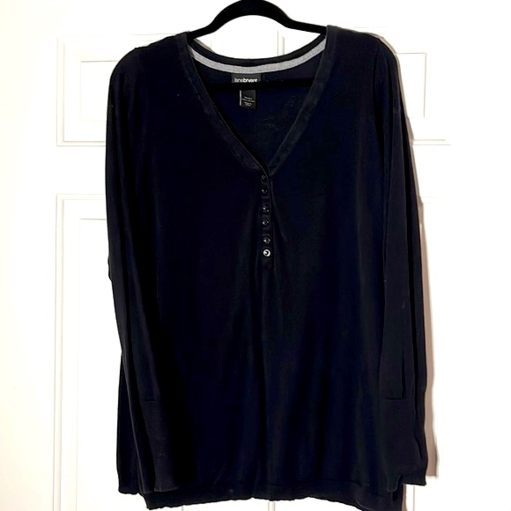 Lane Bryant Henley Style Knit Pullover Sweater